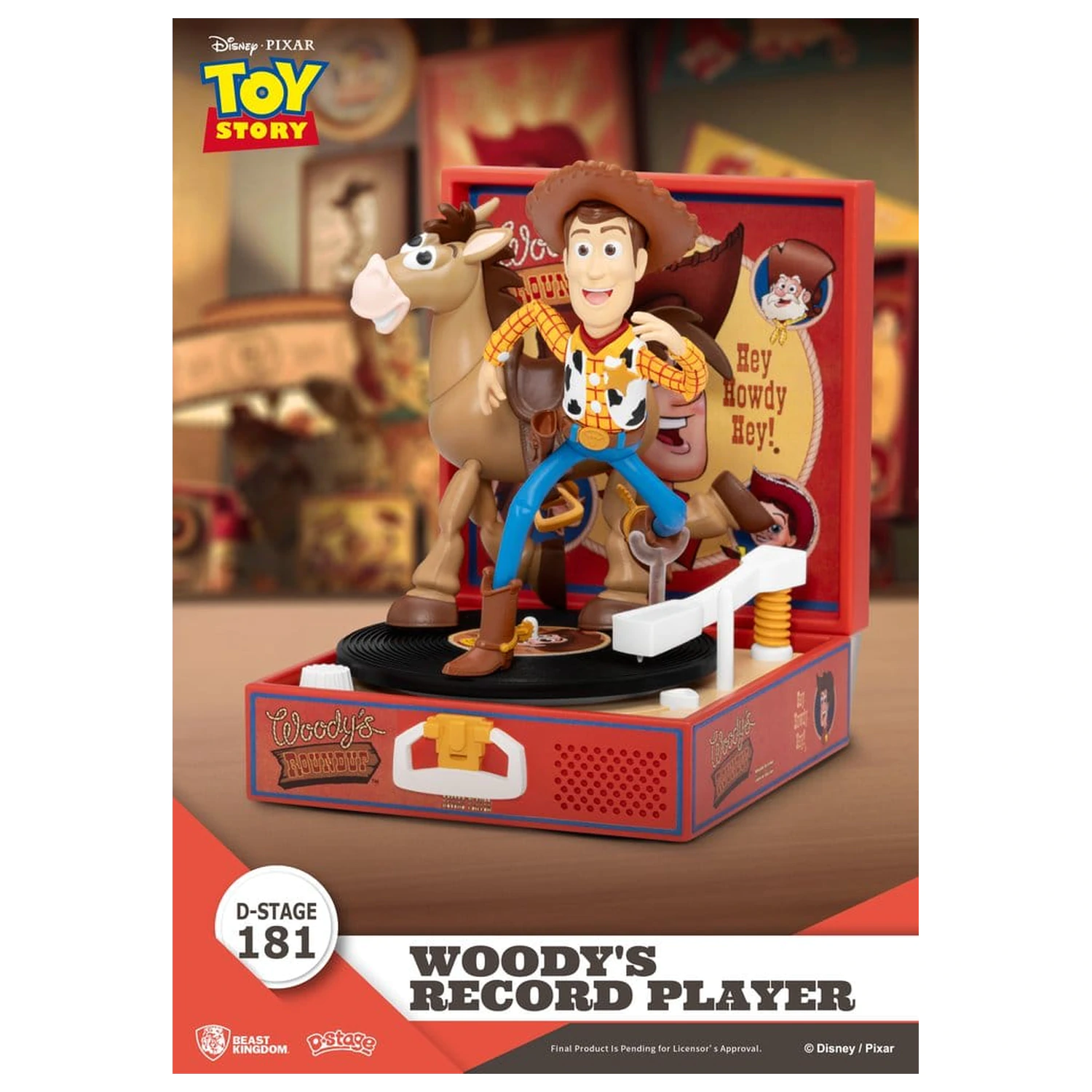 Toy Story Record Player Series PVC figura Woody's Record Player 13 cm fotografija izdelka