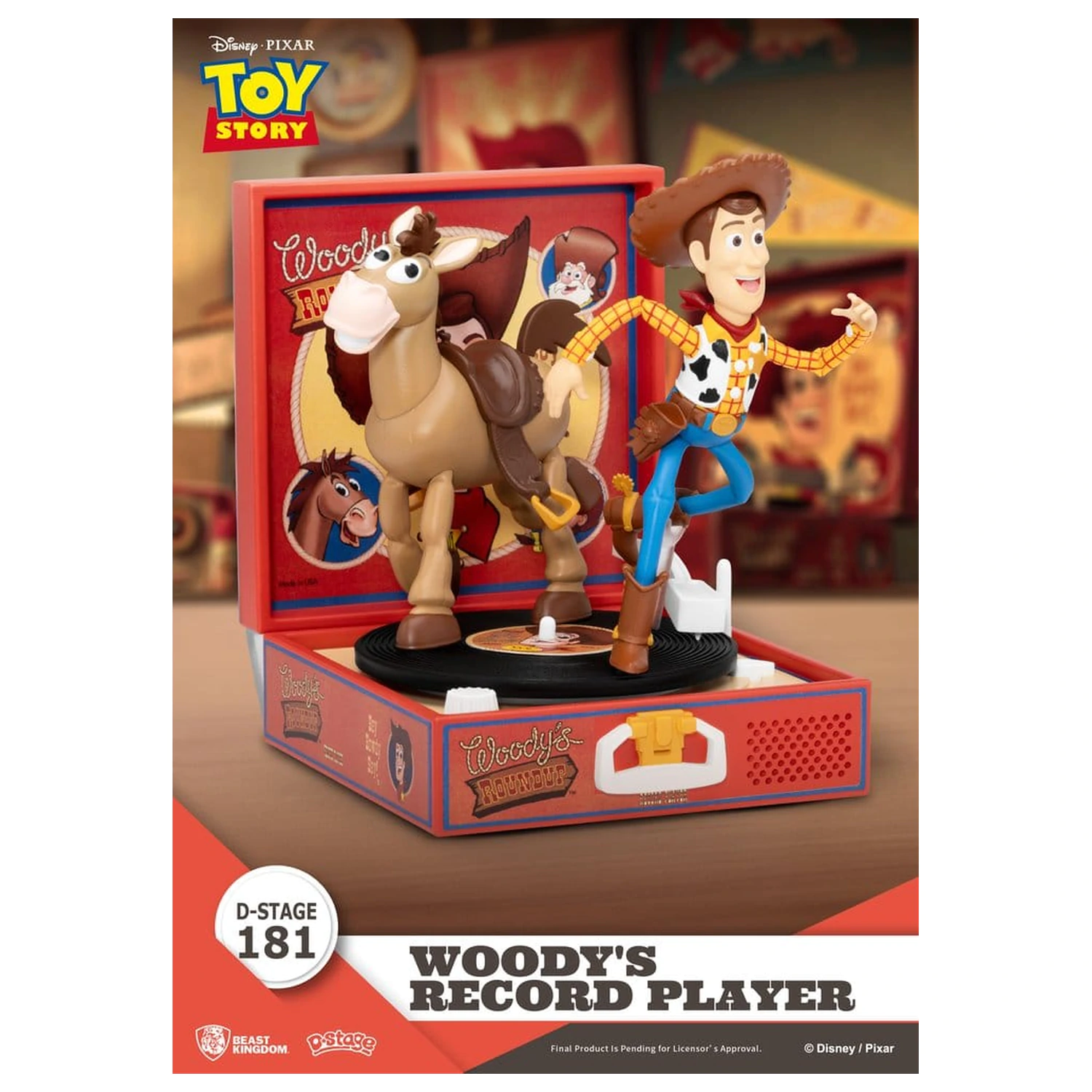 Toy Story Record Player Series PVC figura Woody's Record Player 13 cm fotografija izdelka