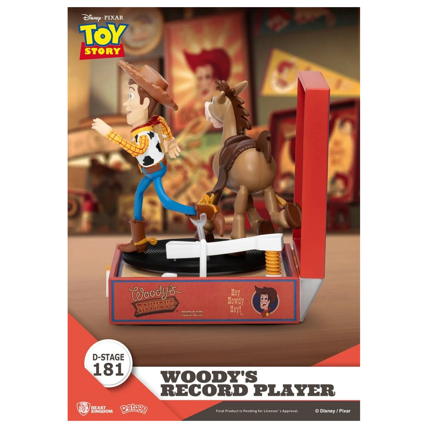 Toy Story Record Player Series PVC figura Woody's Record Player 13 cm fotografija izdelka