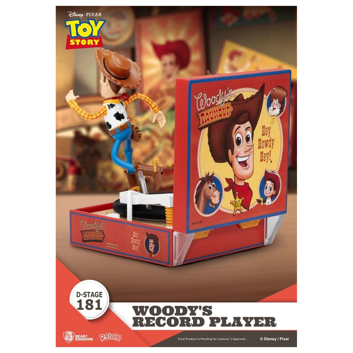 Toy Story Record Player Series PVC figura Woody's Record Player 13 cm fotografija izdelka
