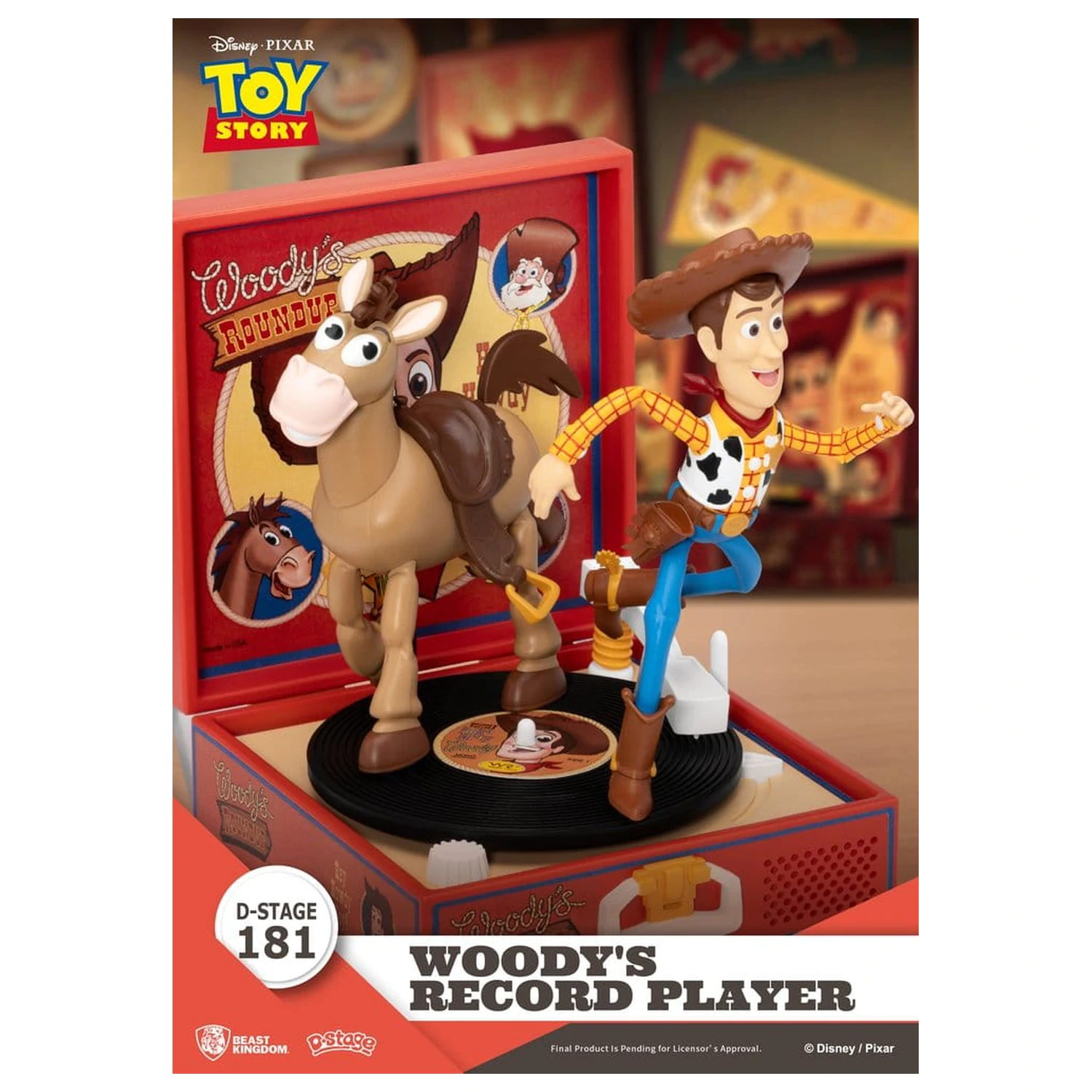 Toy Story Record Player Series PVC figura Woody's Record Player 13 cm fotografija izdelka