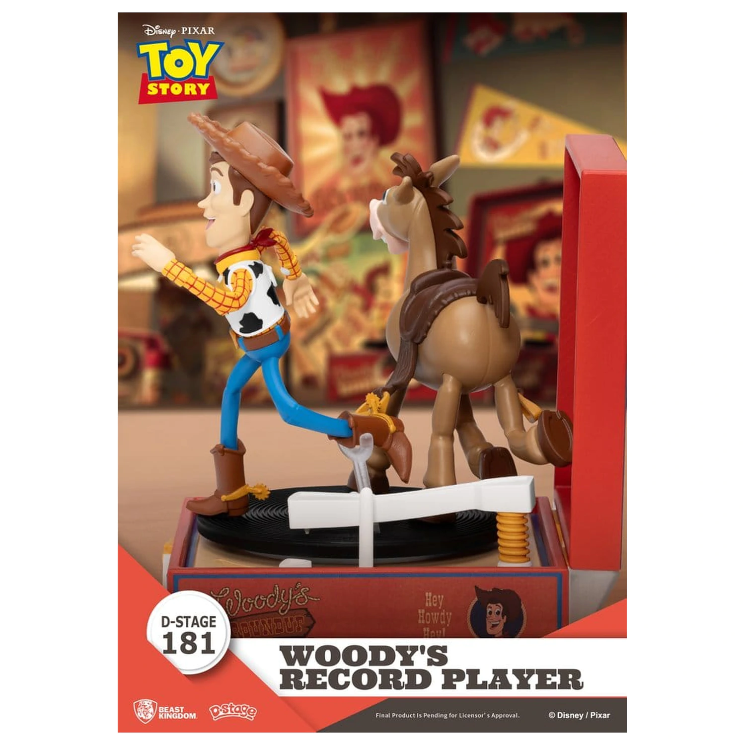 Toy Story Record Player Series PVC figura Woody's Record Player 13 cm fotografija izdelka