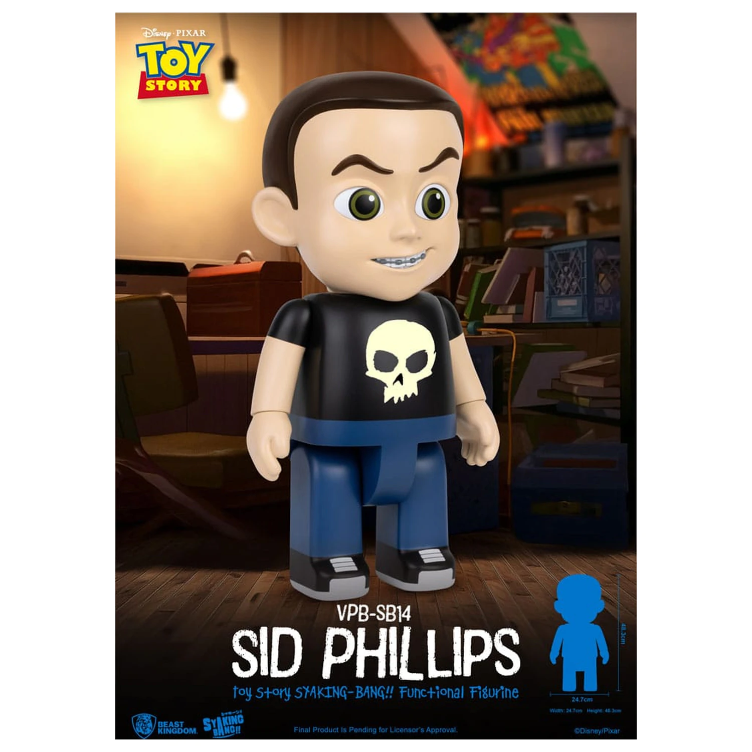 Toy Story Piggy Vinilni hranilnik Sid Phillips 48 cm fotografija izdelka