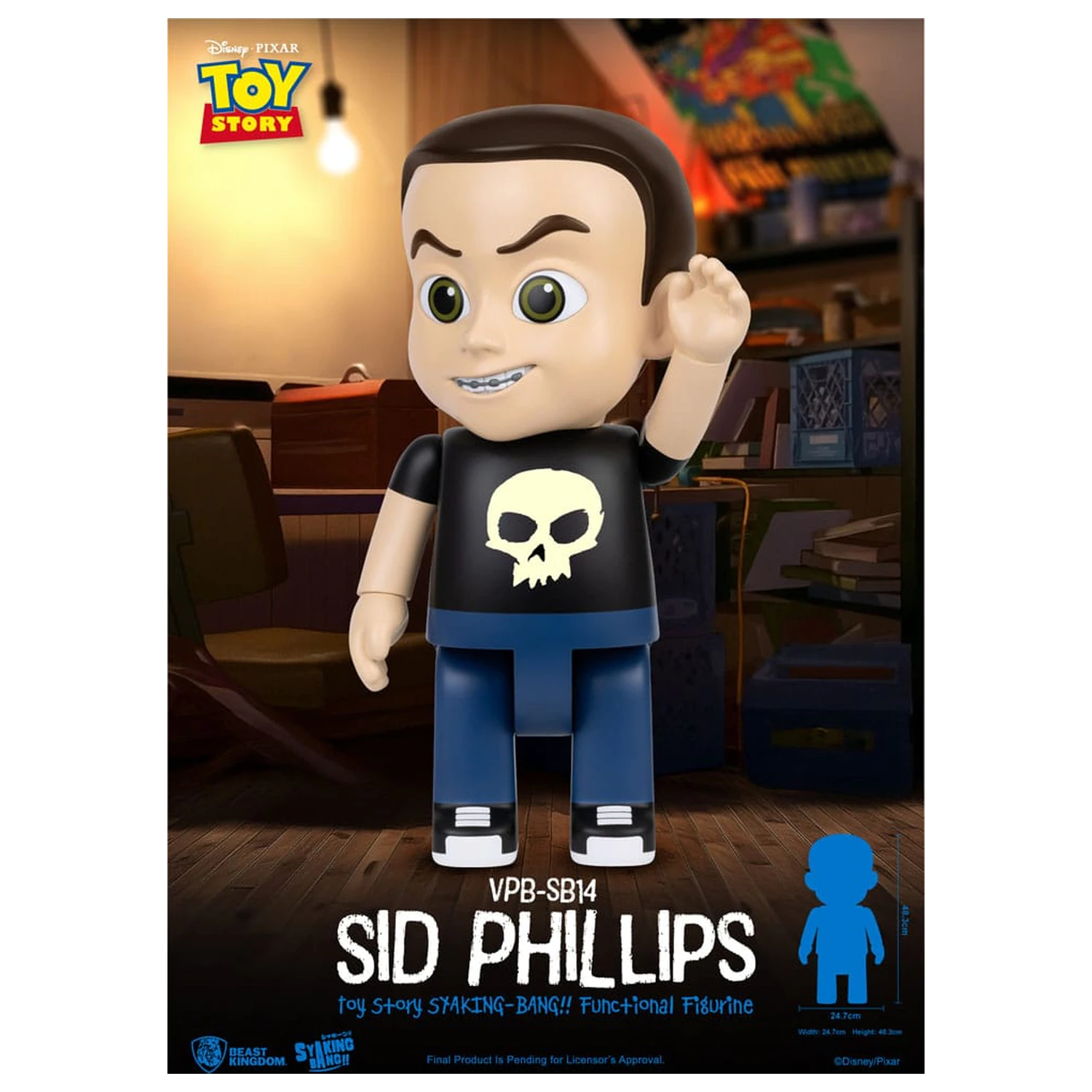 Toy Story Piggy Vinilni hranilnik Sid Phillips 48 cm fotografija izdelka