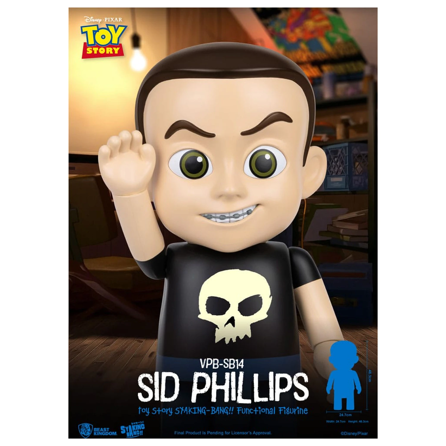 Toy Story Piggy Vinilni hranilnik Sid Phillips 48 cm fotografija izdelka