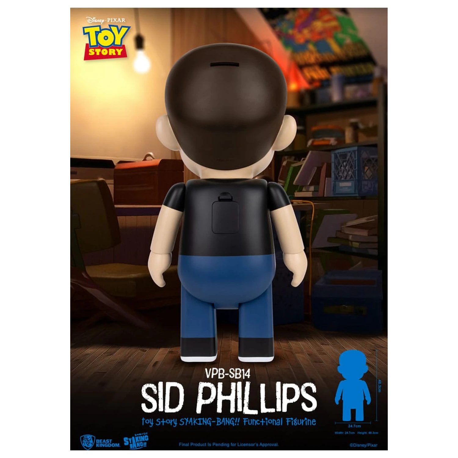 Toy Story Piggy Vinilni hranilnik Sid Phillips 48 cm fotografija izdelka