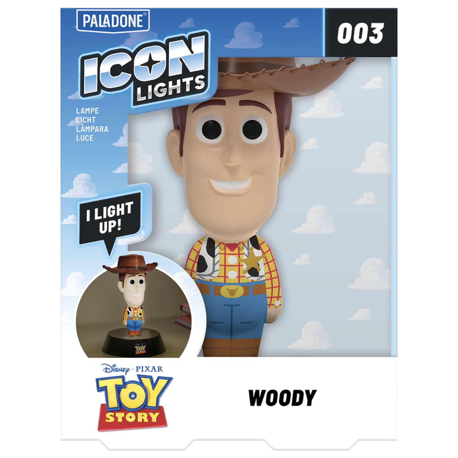 Toy Story Woody Icon Svetilka 11 cm fotografija izdelka