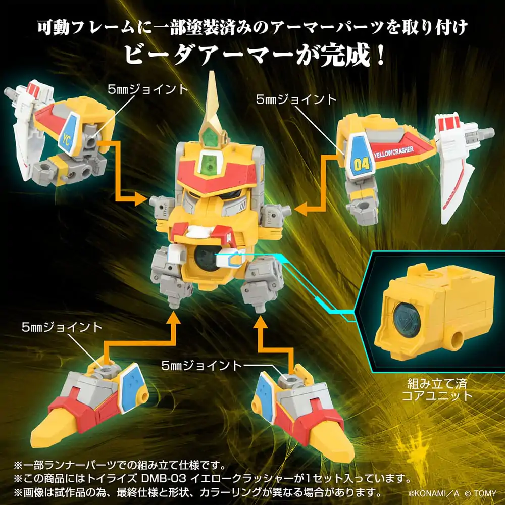 Akcijska figura Toyrise DMB-03 Yellow Crusher 11 cm fotografija izdelka