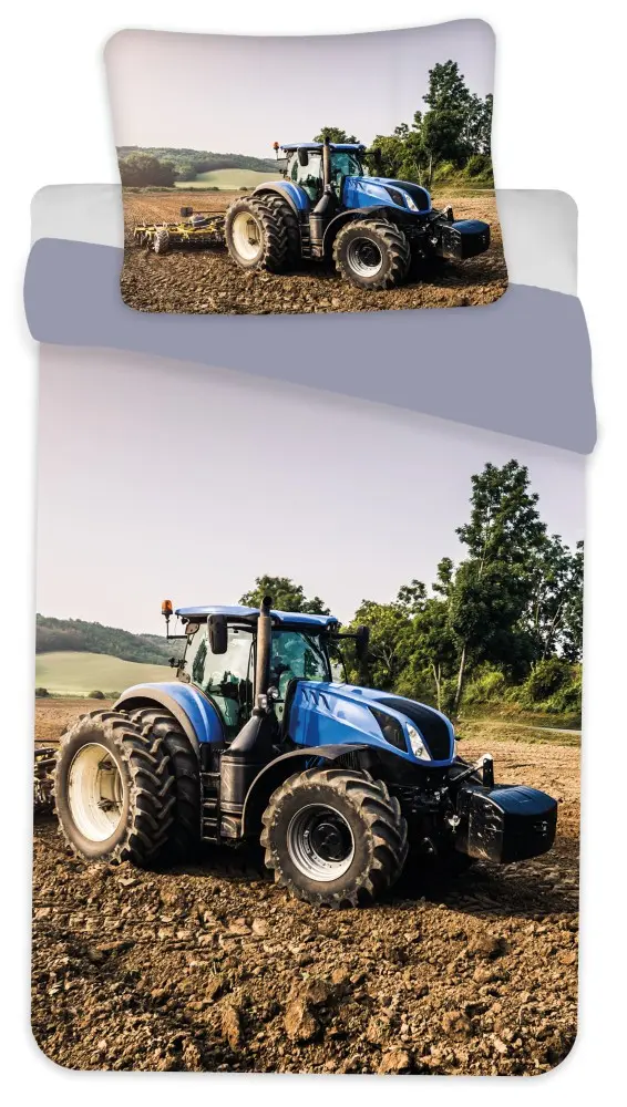Komplet prevleke za odejo in blazino Tractor Kids 100x135cm, 40x60 cm fotografija izdelka