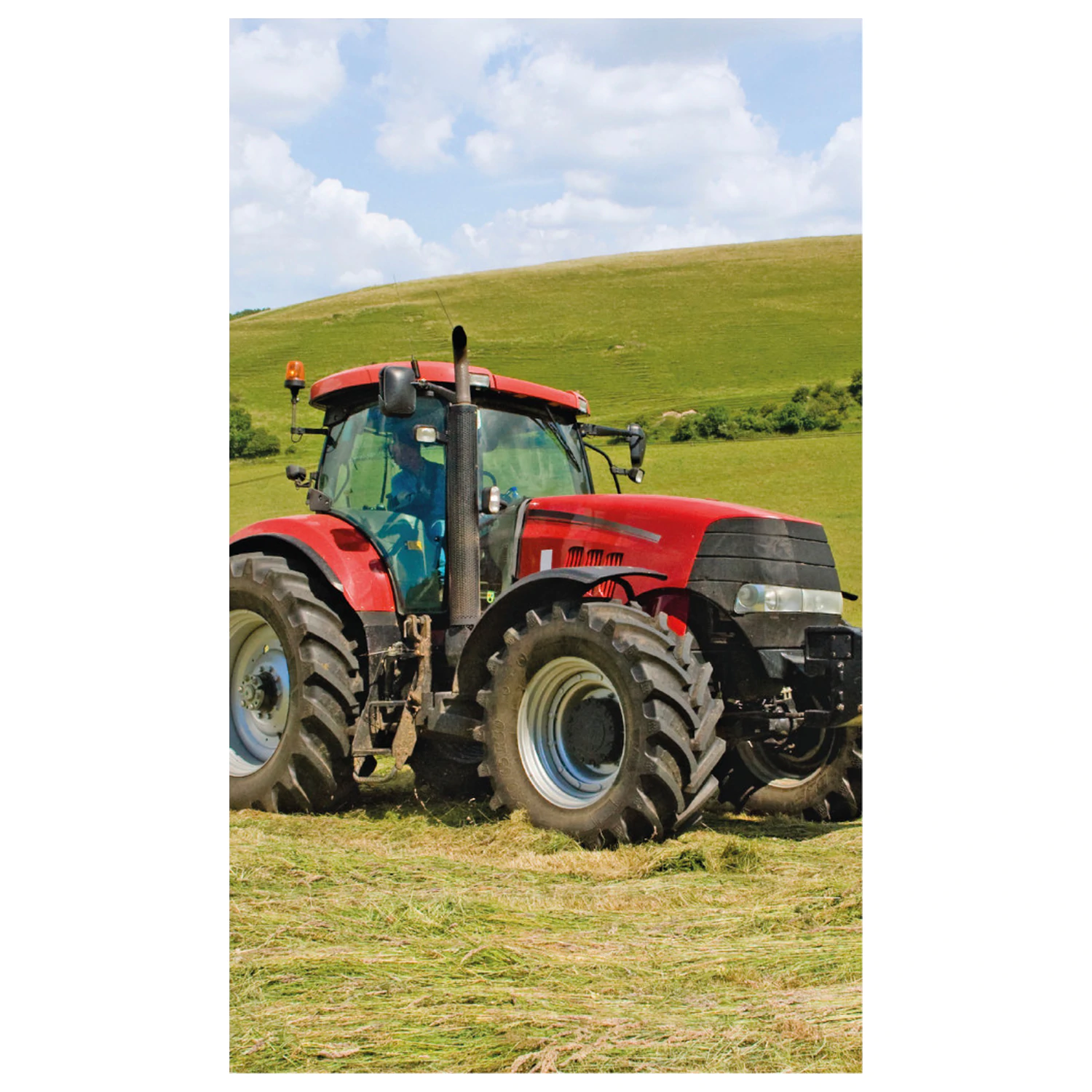 Tractor Red brisača za roke, brisača za obraz, brisača fotografija izdelka