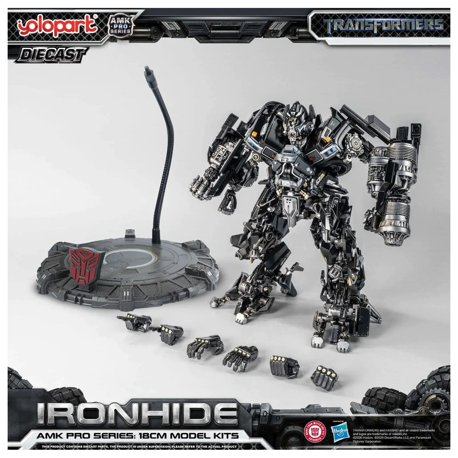 Transformers (2007) AMK PRO Series Plastic Model komplet Ironhide 18 cm fotografija izdelka