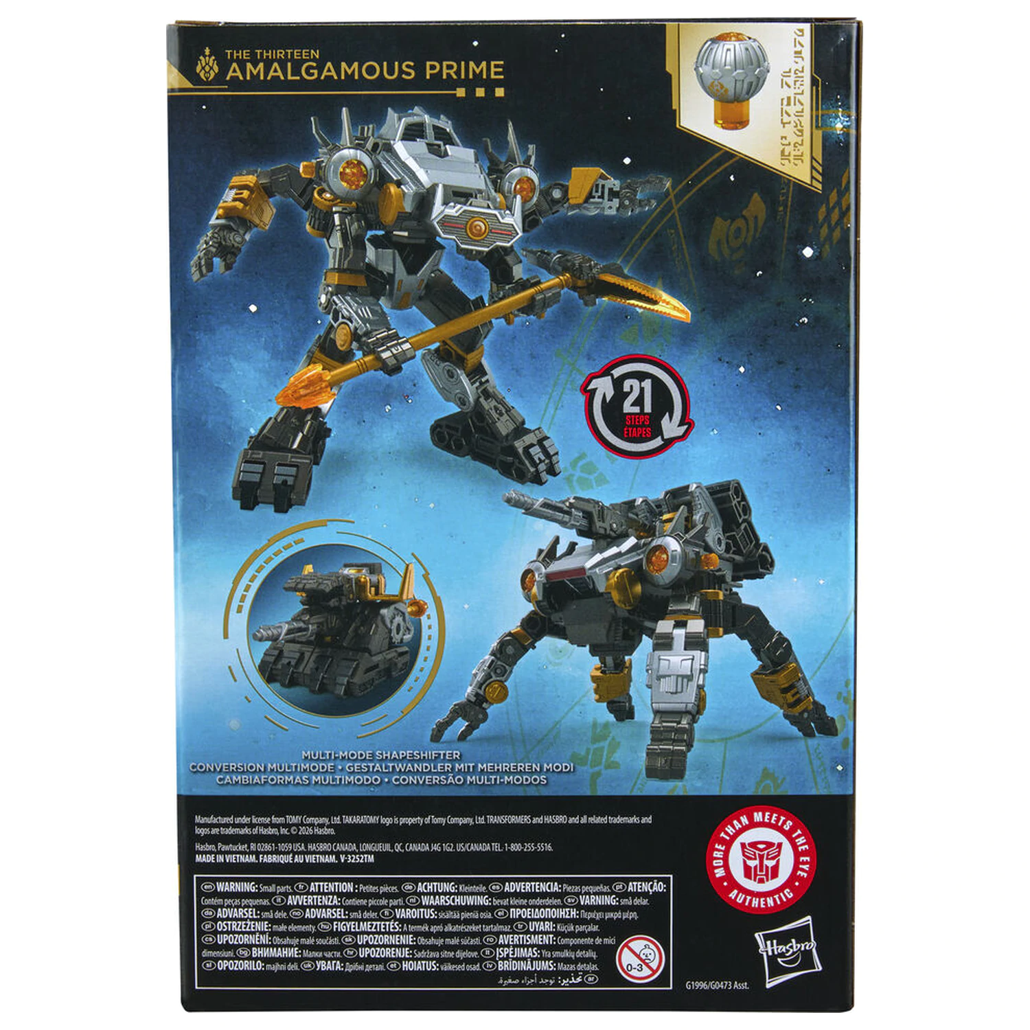 Transformers Age of the Primes Amalgamous Prime The Thirteen figura 14cm fotografija izdelka