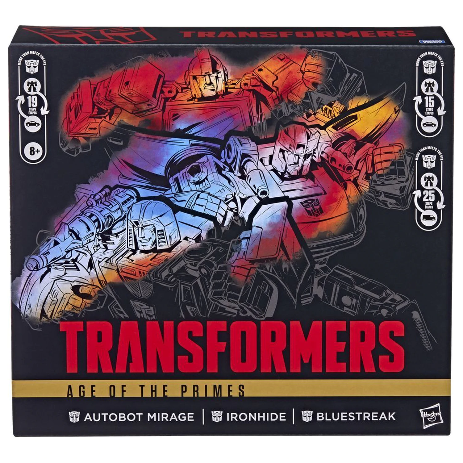 Transformers Age of the Primes Atobot Mirage & Ironhide & Bluestreak set 3 figur 13-15 cm fotografija izdelka