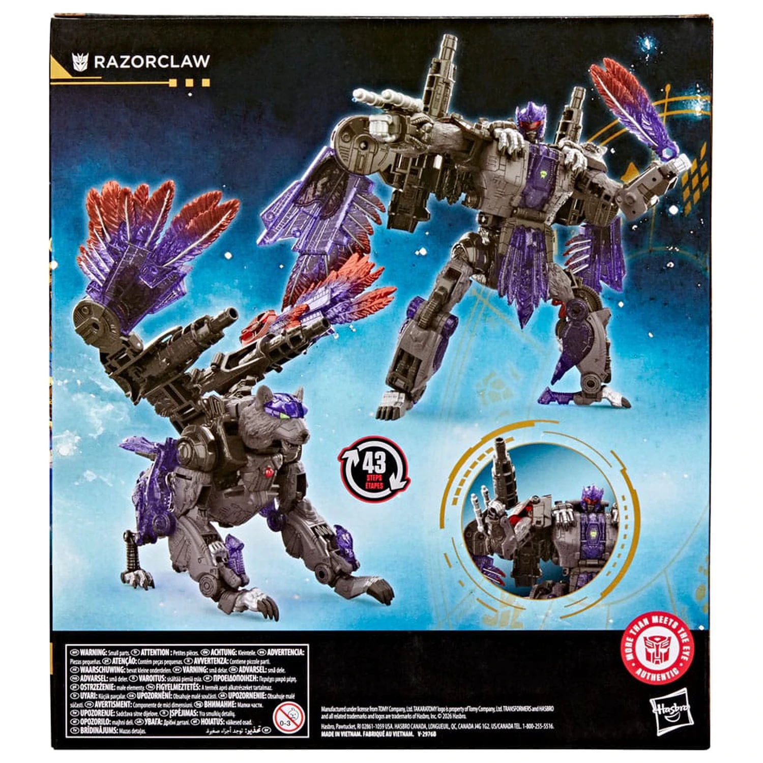 Transformers Age of the Primes Leader Class akcijska figura Razorclaw 19 cm fotografija izdelka