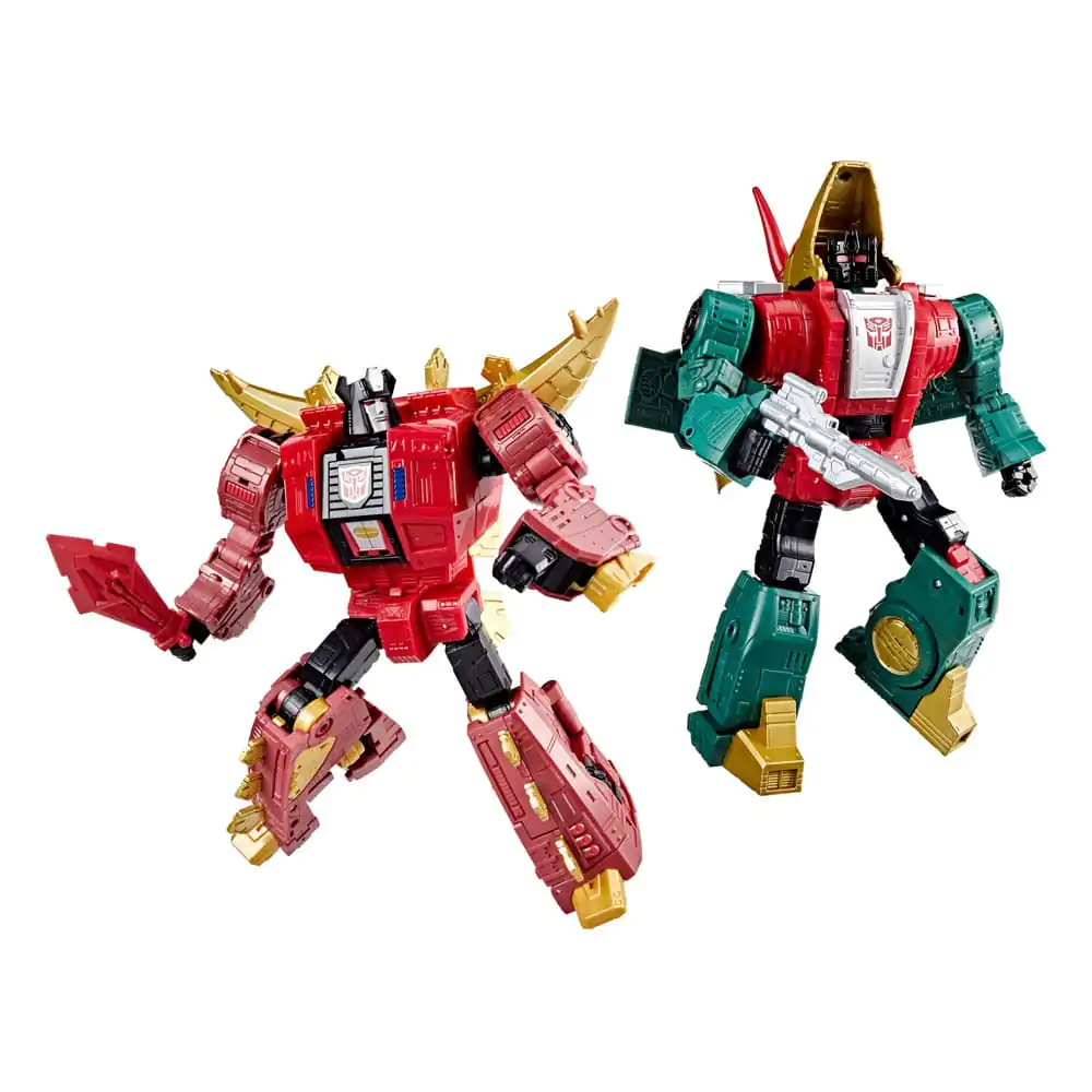 Transformers Age of the Primes Leader Class akcijska figura G2 Universe Dinobots Snarl & Slug 19 cm fotografija izdelka