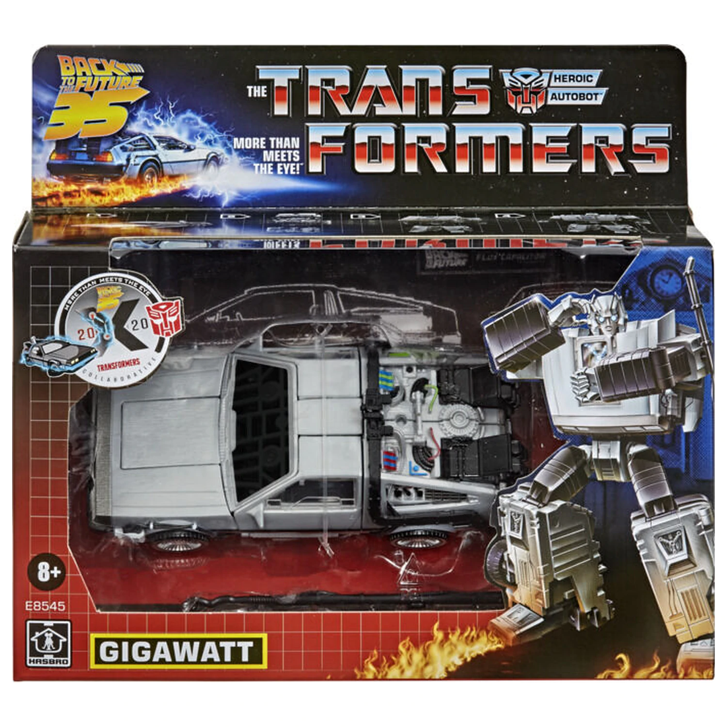 Transformers Back to the Future Delorean Gigawatt figura 14 cm fotografija izdelka