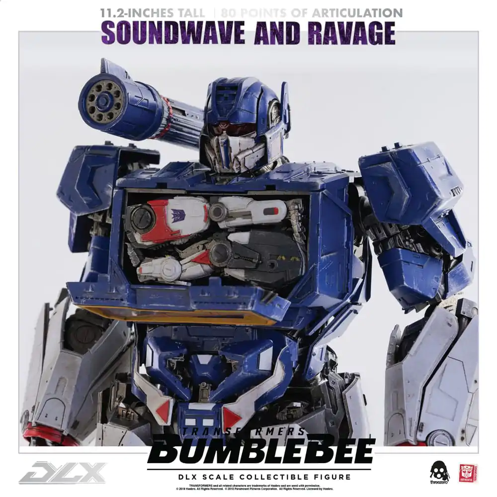 Transformers Bumblebee DLX Akcijska figura 2-paket 1/6 Soundwave & Ravage 28 cm fotografija izdelka