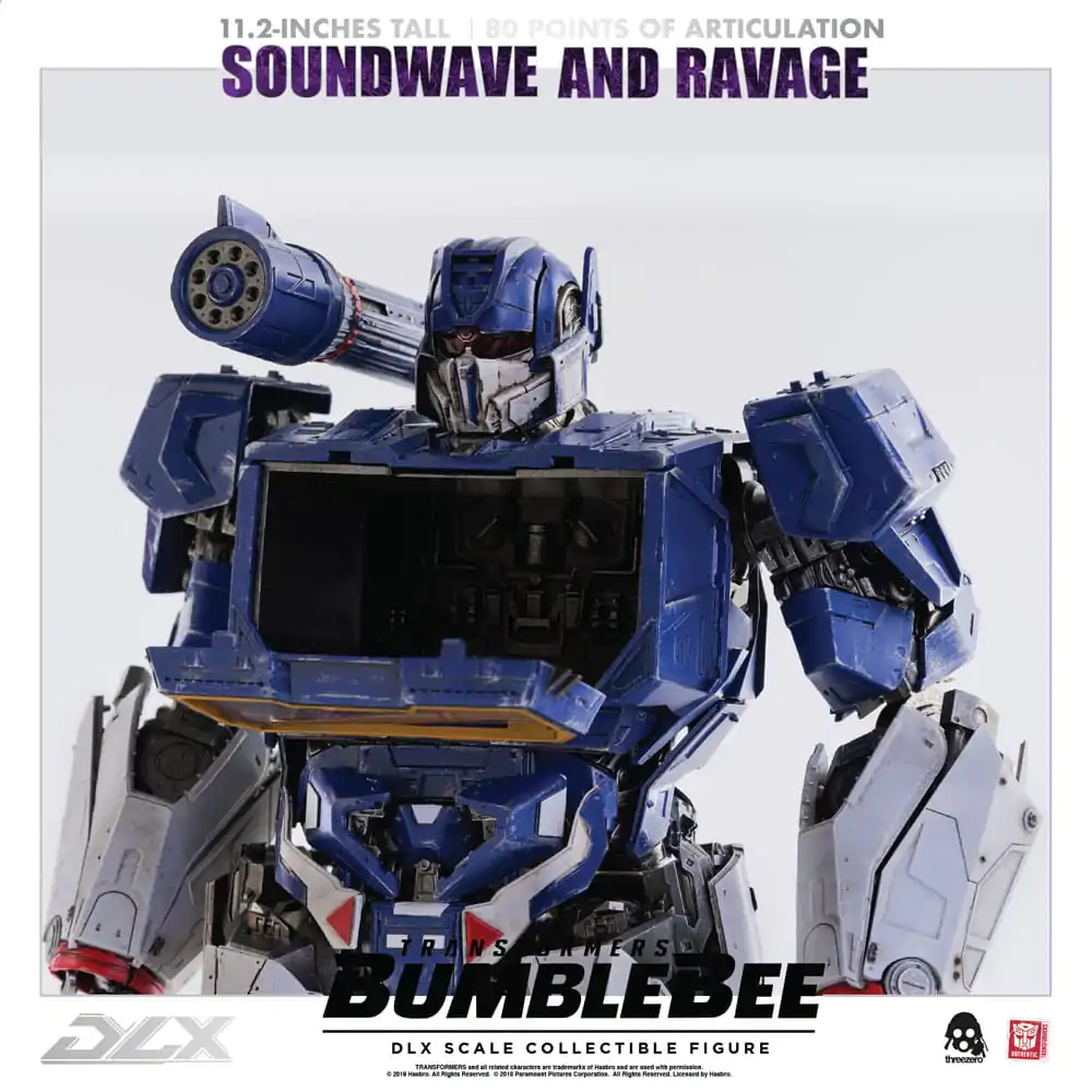 Transformers Bumblebee DLX Akcijska figura 2-paket 1/6 Soundwave & Ravage 28 cm fotografija izdelka