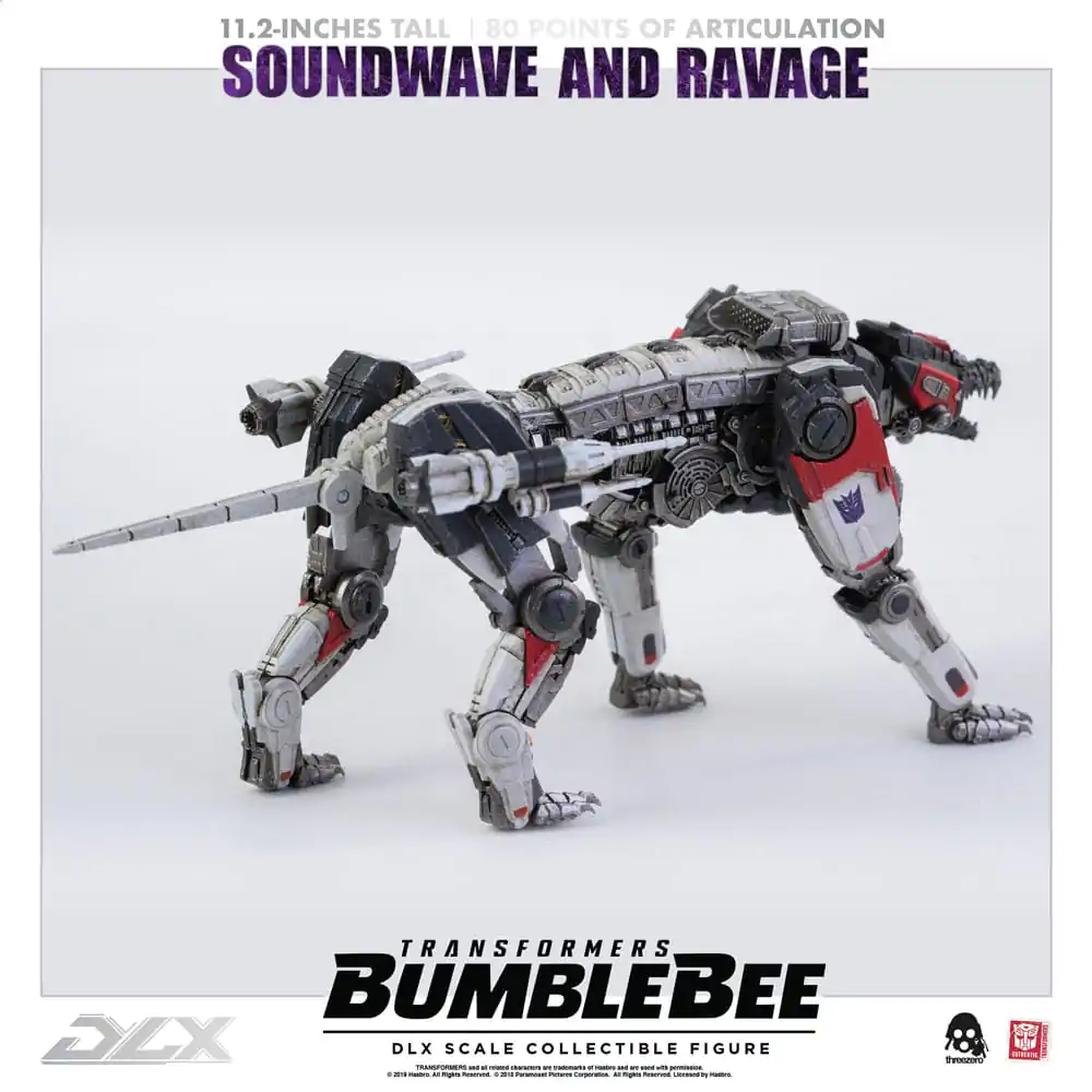 Transformers Bumblebee DLX Akcijska figura 2-paket 1/6 Soundwave & Ravage 28 cm fotografija izdelka