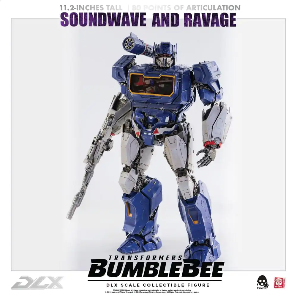 Transformers Bumblebee DLX Akcijska figura 2-paket 1/6 Soundwave & Ravage 28 cm fotografija izdelka