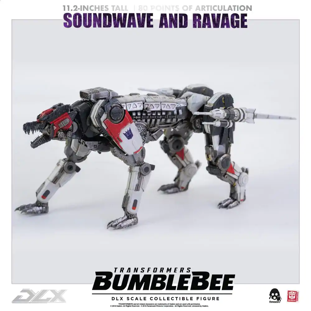 Transformers Bumblebee DLX Akcijska figura 2-paket 1/6 Soundwave & Ravage 28 cm fotografija izdelka