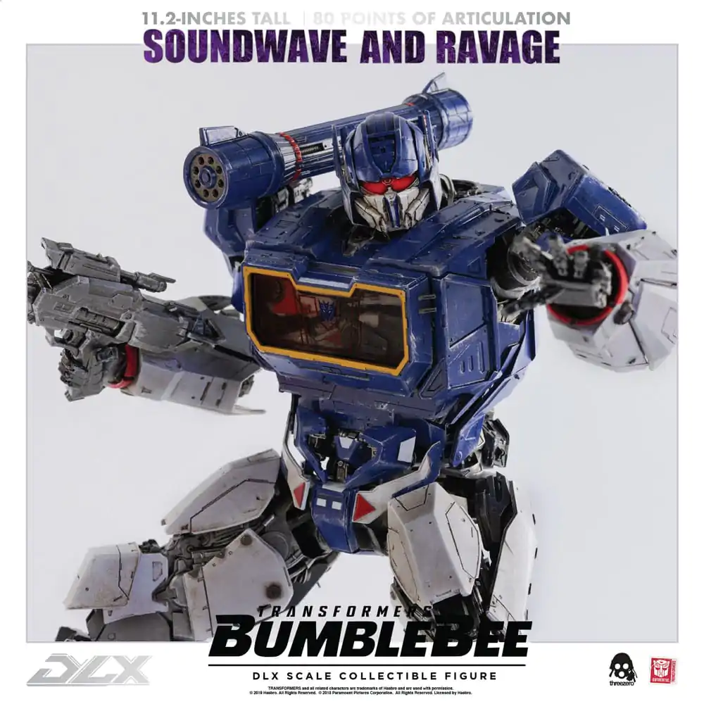 Transformers Bumblebee DLX Akcijska figura 2-paket 1/6 Soundwave & Ravage 28 cm fotografija izdelka