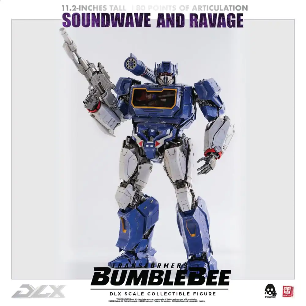 Transformers Bumblebee DLX Akcijska figura 2-paket 1/6 Soundwave & Ravage 28 cm fotografija izdelka