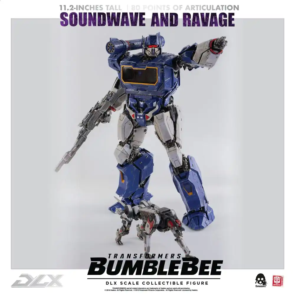 Transformers Bumblebee DLX Akcijska figura 2-paket 1/6 Soundwave & Ravage 28 cm fotografija izdelka