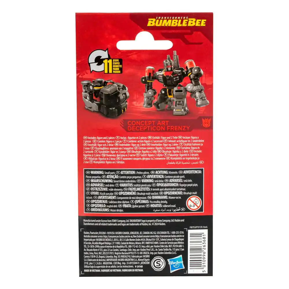 Transformers: Bumblebee Studio Series Core Class Akcijska figura Concept Art Decepticon Frenzy 9 cm fotografija izdelka