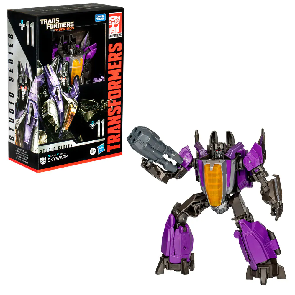 Transformers Cybertron Studio Series Gamer Edition Skywarp figura 16,5 cm fotografija izdelka