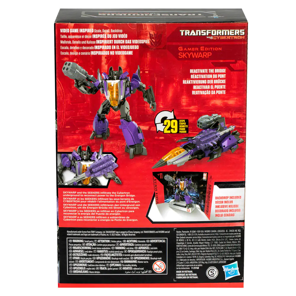 Transformers Cybertron Studio Series Gamer Edition Skywarp figura 16,5 cm fotografija izdelka