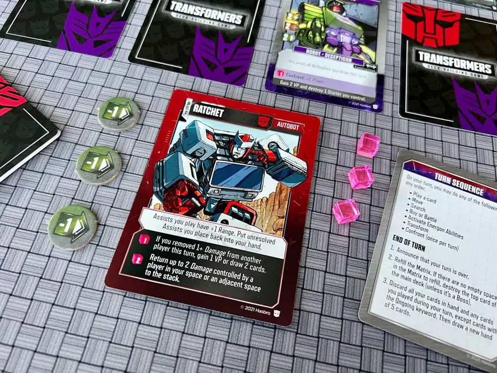 Transformers card game Deck-Building *Englische Version* - igra s kartami za sestavljanje kupčka fotografija izdelka