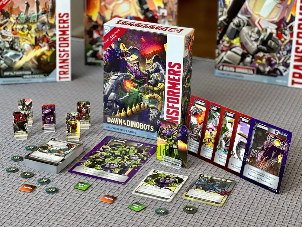 Transformers igra s kartami Deck-Building Dawn of the Dinobots Expansion *Angleška verzija* fotografija izdelka