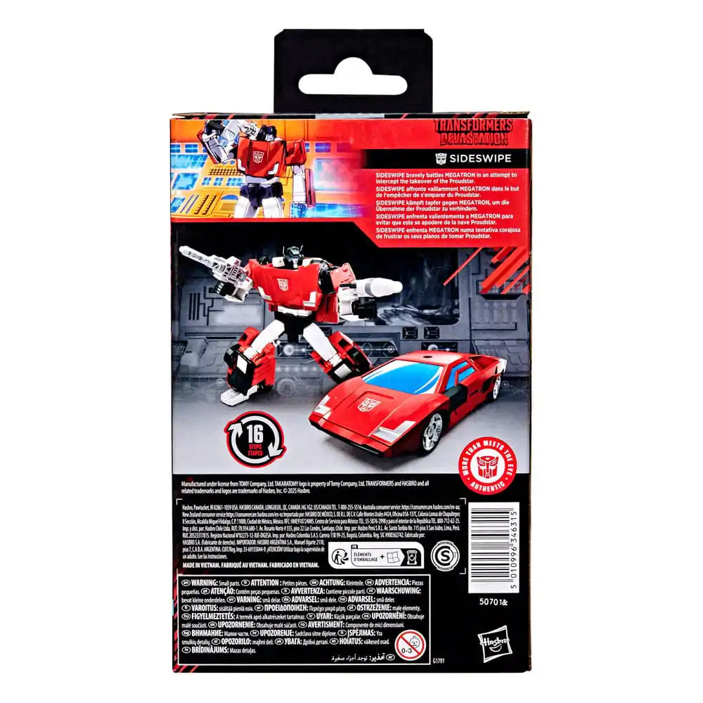 Transformers: Devastation Studio Series Deluxe Class akcijska figura Sideswipe 11 cm fotografija izdelka