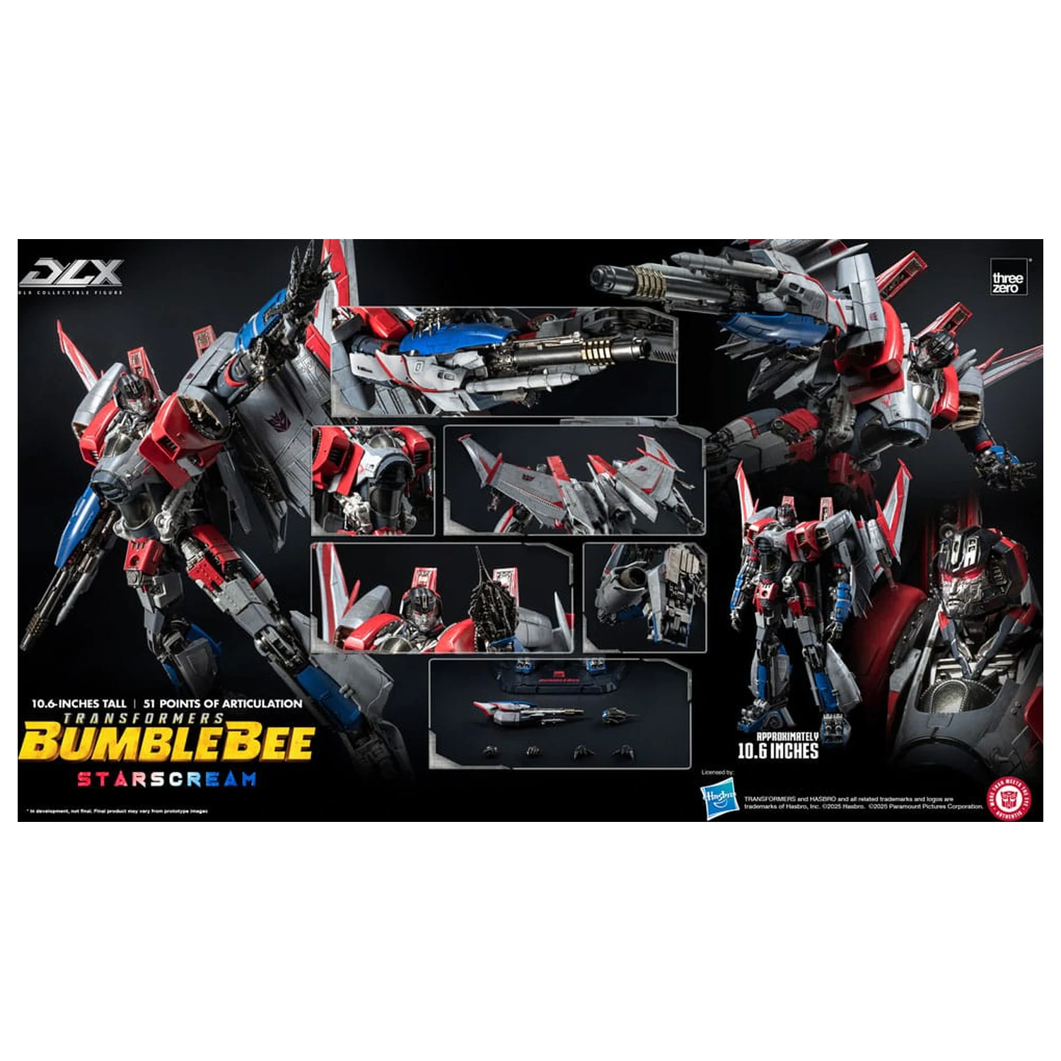 Transformers DLX akcijska figura Starscream Bumblebee 27 cm fotografija izdelka