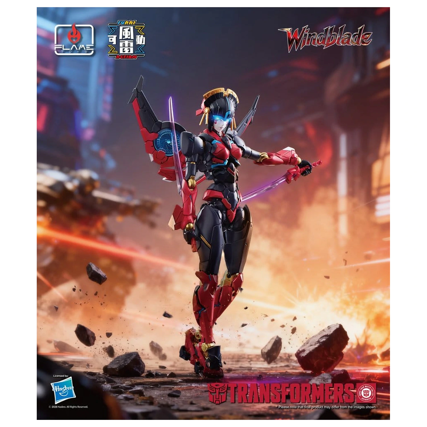 Transformers Furai Akcijska figura Windblade 16 cm fotografija izdelka