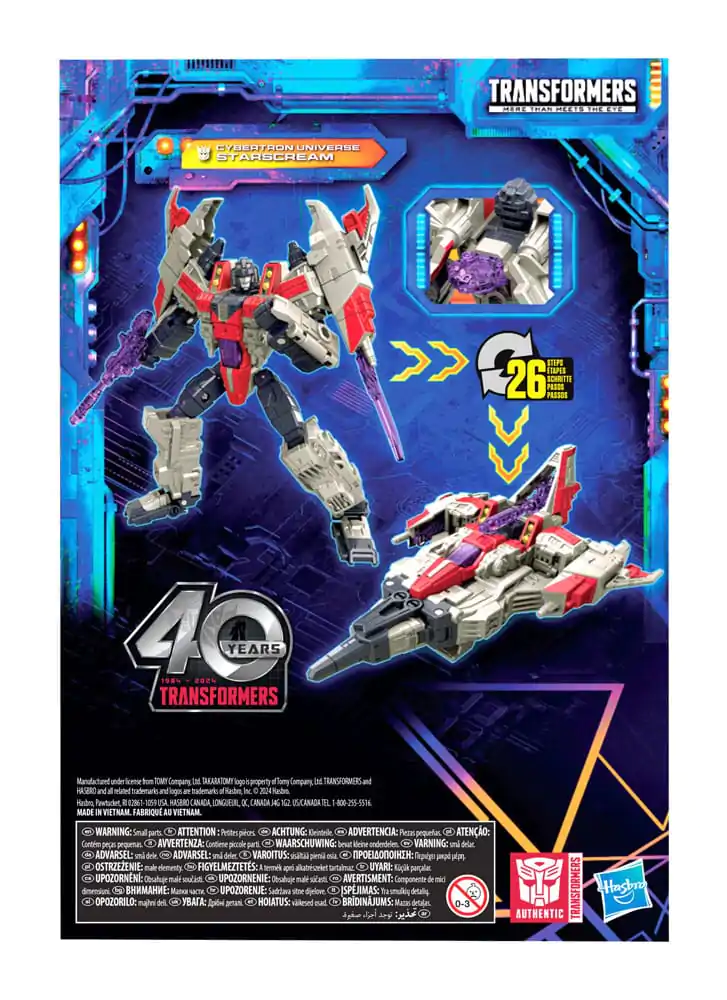 Transformers Generations Legacy United Voyager Razred Akcijska Figura Cybertron Universe Starscream 18 cm fotografija izdelka