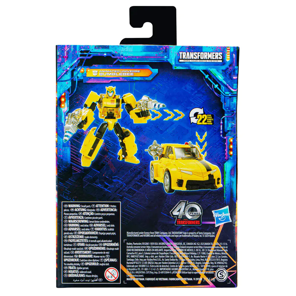 Transformers Legacy United Deluxe Class Animated Universe Bumblebee akcijska figura 14 cm fotografija izdelka