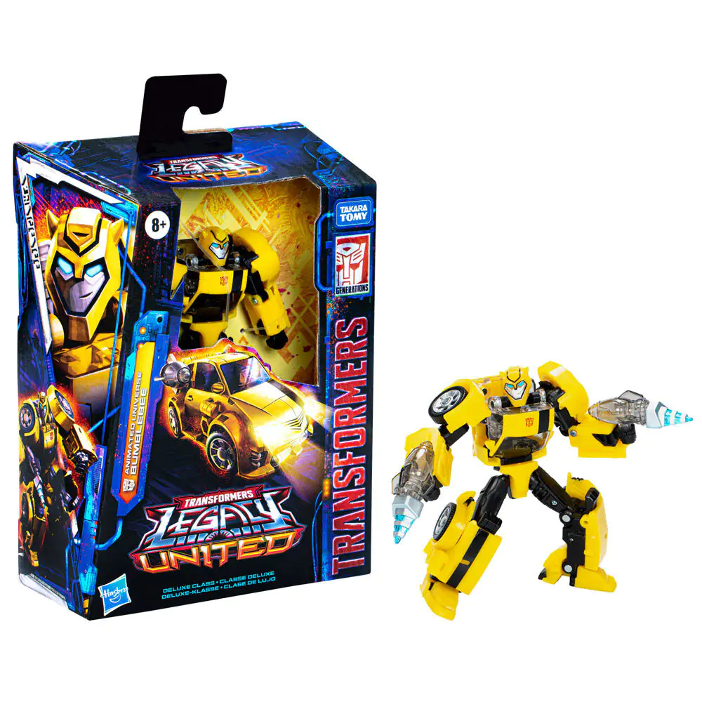 Transformers Legacy United Deluxe Class Animated Universe Bumblebee akcijska figura 14 cm fotografija izdelka