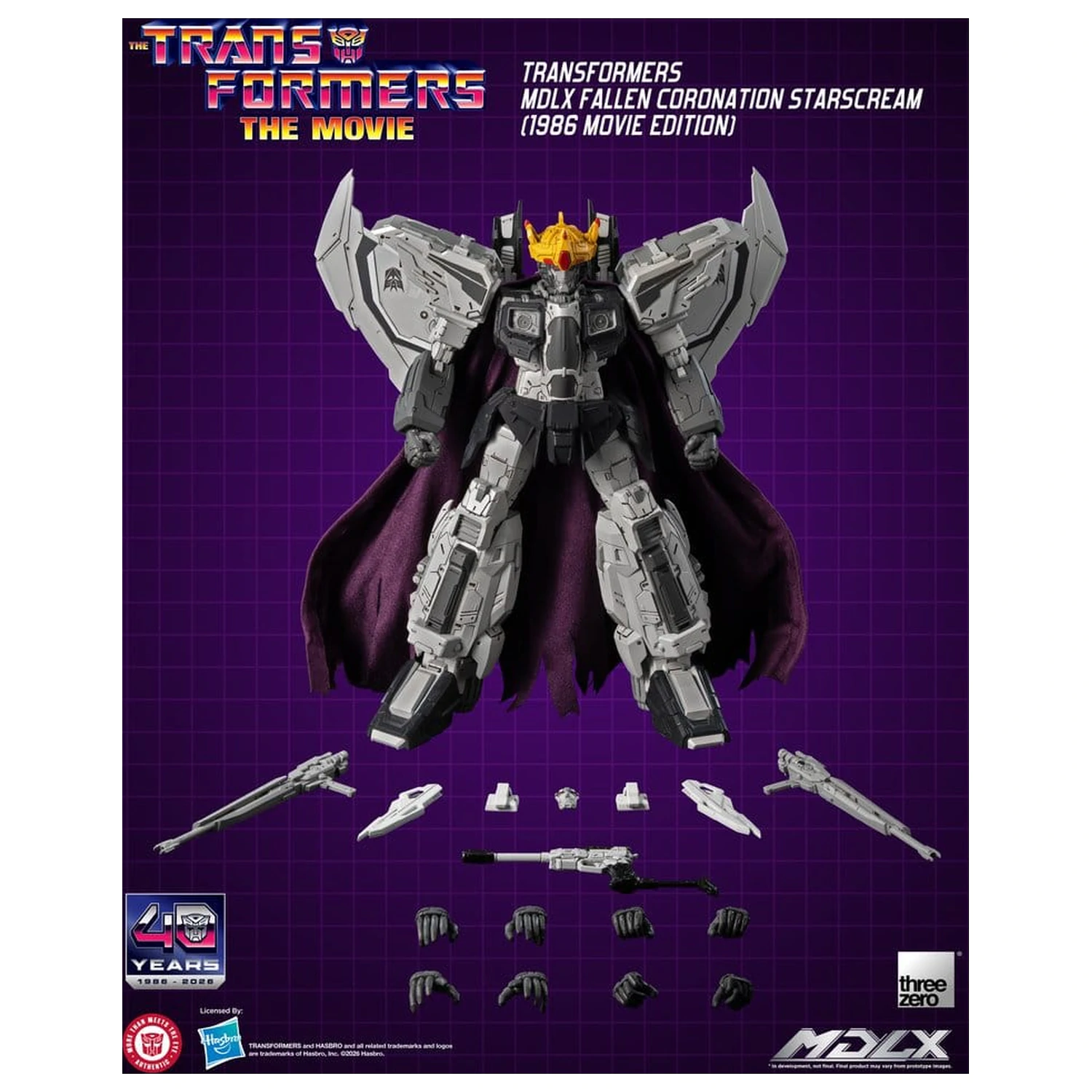 Transformers MDLX Akcijska figura Fallen Coronation Starscream (1986 Movie Edition) 20 cm fotografija izdelka