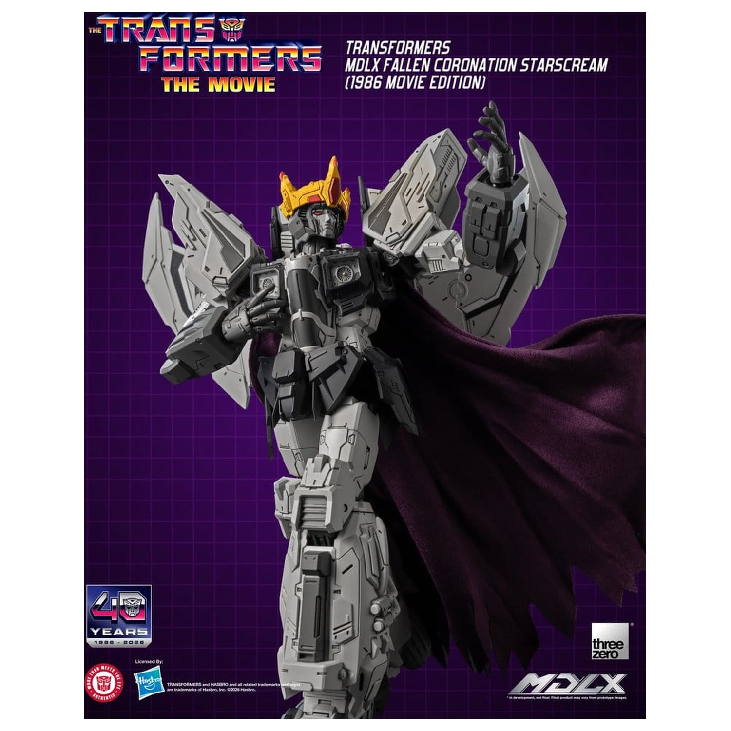 Transformers MDLX Akcijska figura Fallen Coronation Starscream (1986 Movie Edition) 20 cm fotografija izdelka