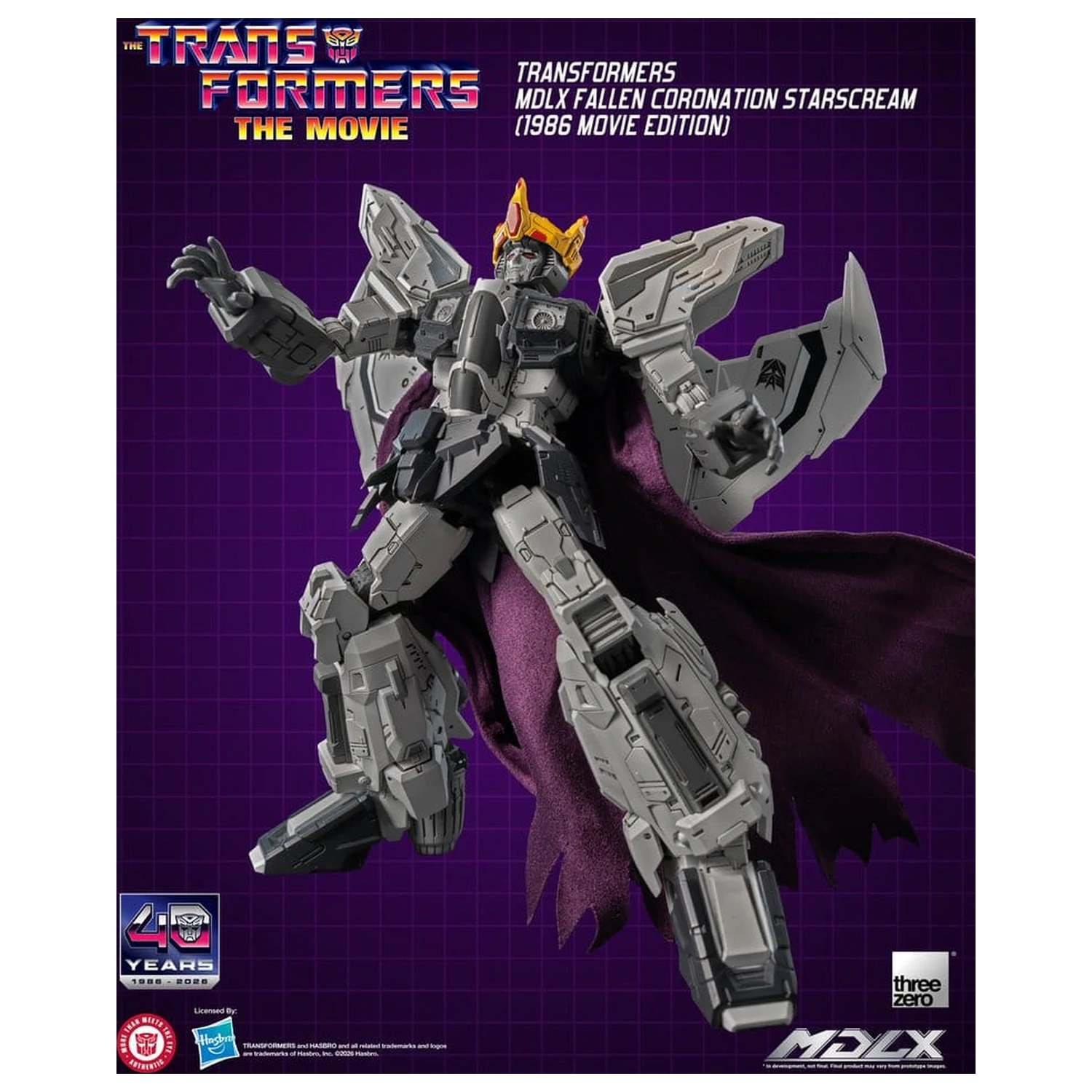 Transformers MDLX Akcijska figura Fallen Coronation Starscream (1986 Movie Edition) 20 cm fotografija izdelka