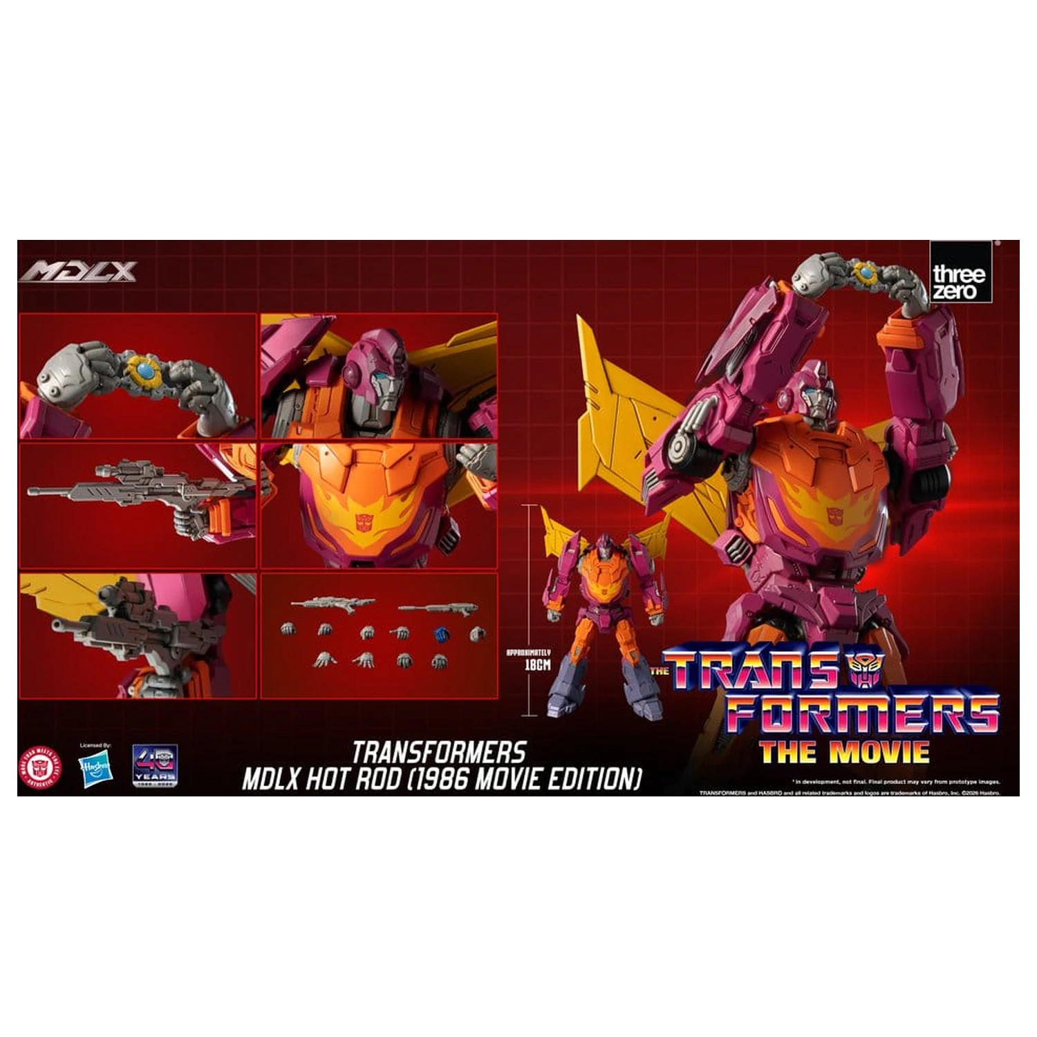 Transformers MDLX akcijska figura Hot Rod (1986 Movie Edition) 18 cm fotografija izdelka
