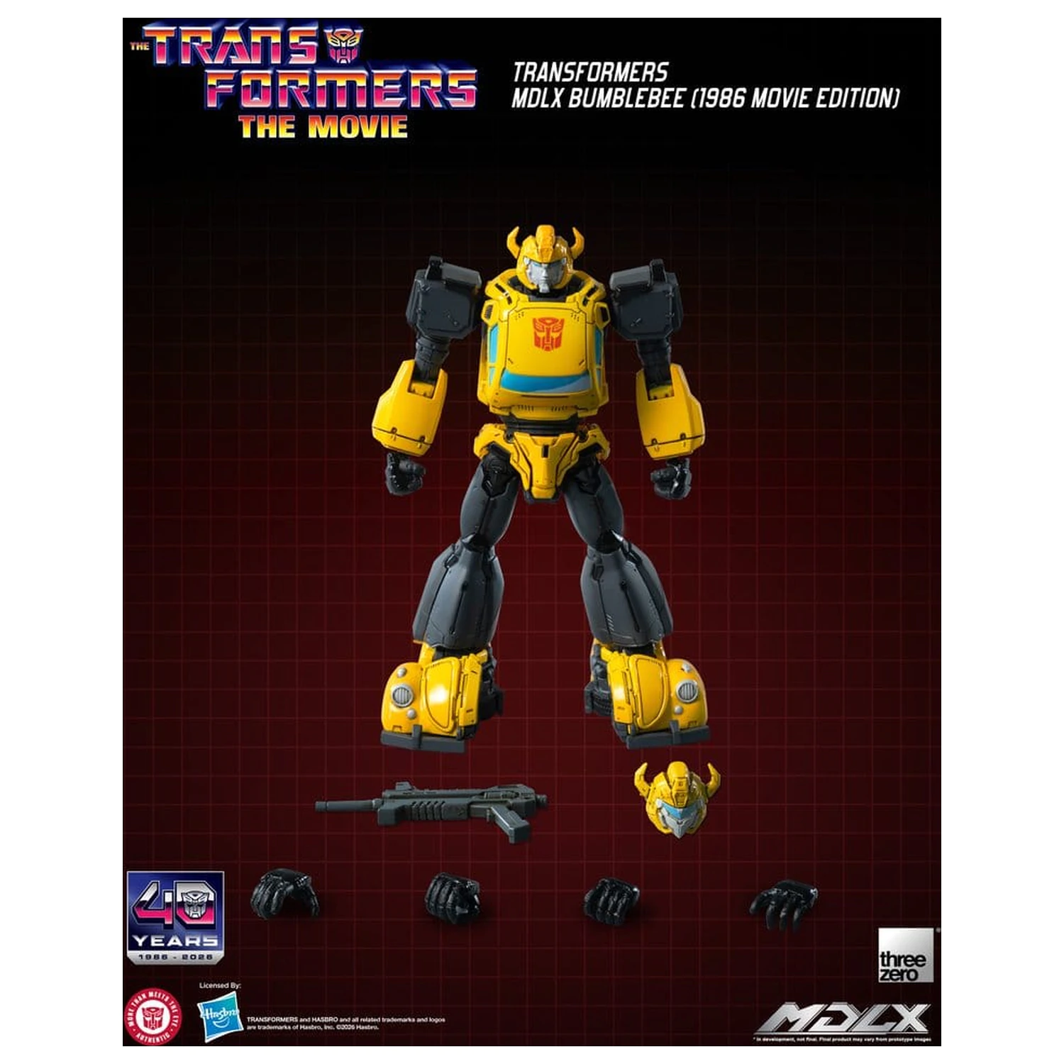 Transformers MDLX Akcijska figura Bumblebee (1986 Movie Edition) 12 cm fotografija izdelka
