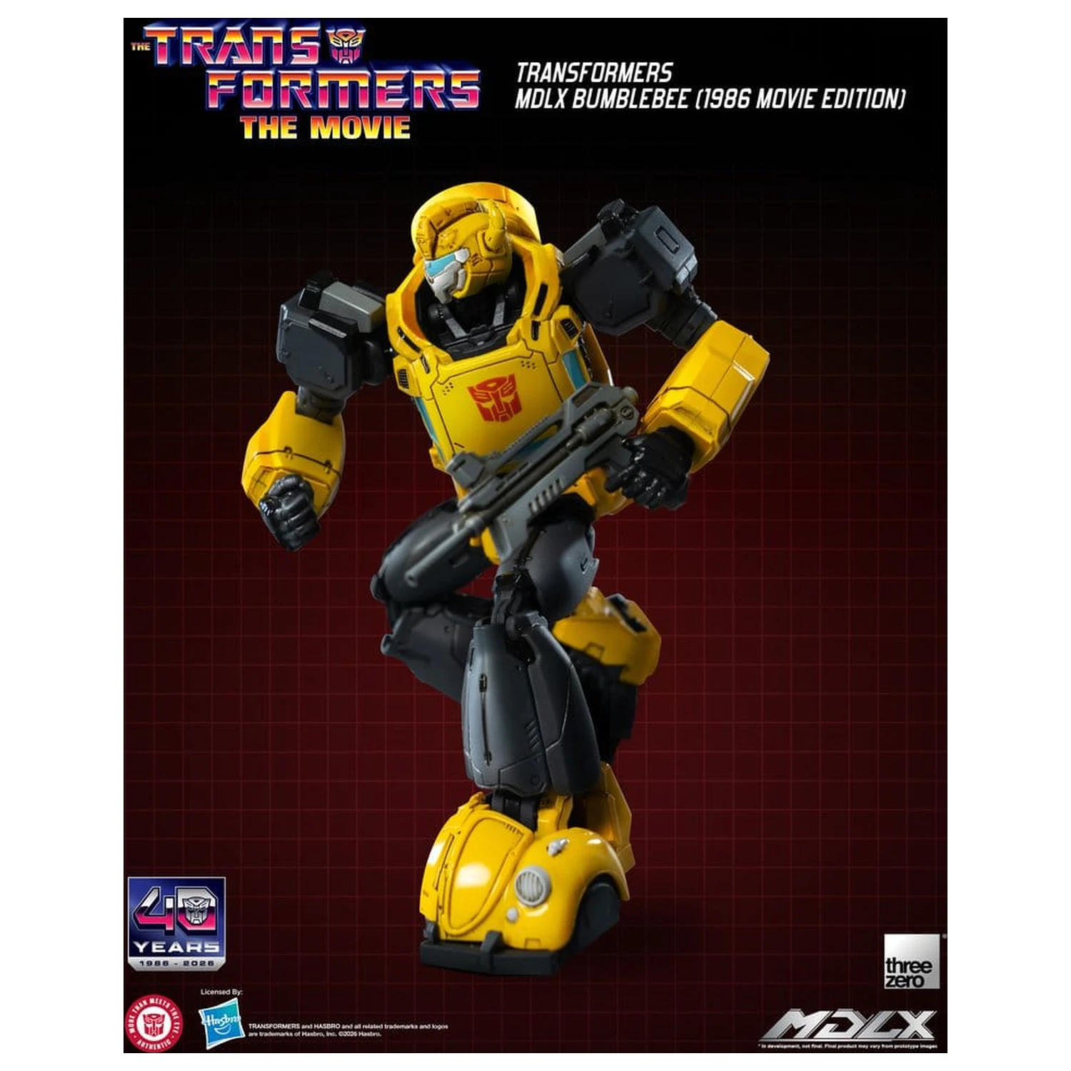 Transformers MDLX Akcijska figura Bumblebee (1986 Movie Edition) 12 cm fotografija izdelka