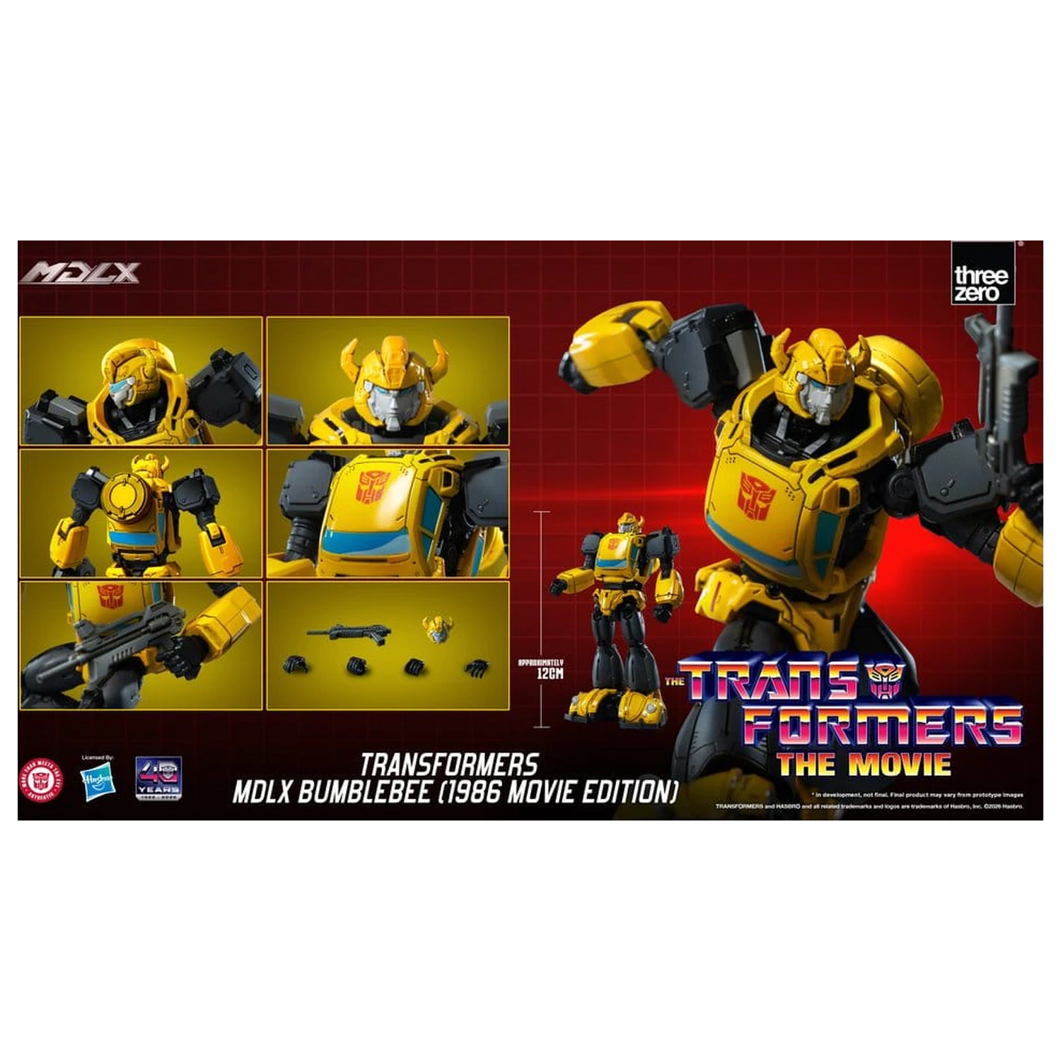 Transformers MDLX Akcijska figura Bumblebee (1986 Movie Edition) 12 cm fotografija izdelka