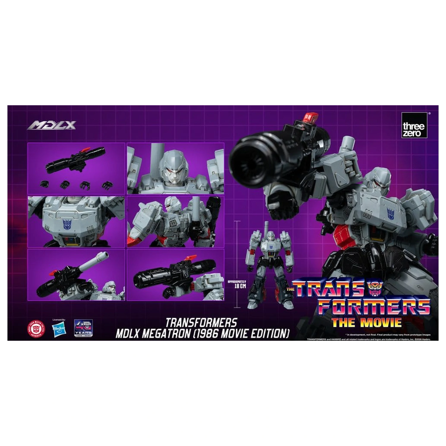 Transformers MDLX akcijska figura Megatron (1986 Movie Edition) 18 cm fotografija izdelka