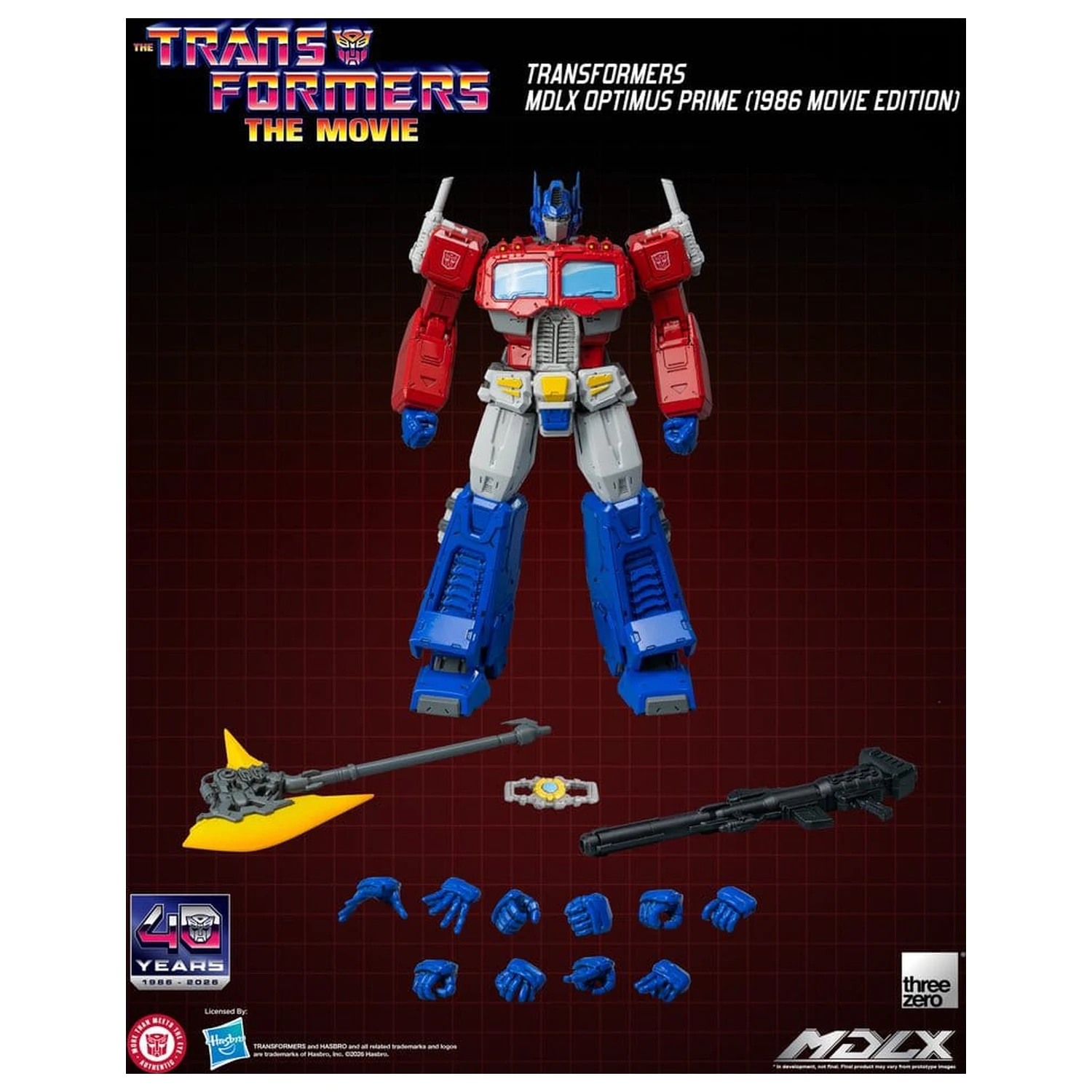 Transformers MDLX Akcijska figura Optimus Prime (1986 Movie Edition) 18 cm fotografija izdelka