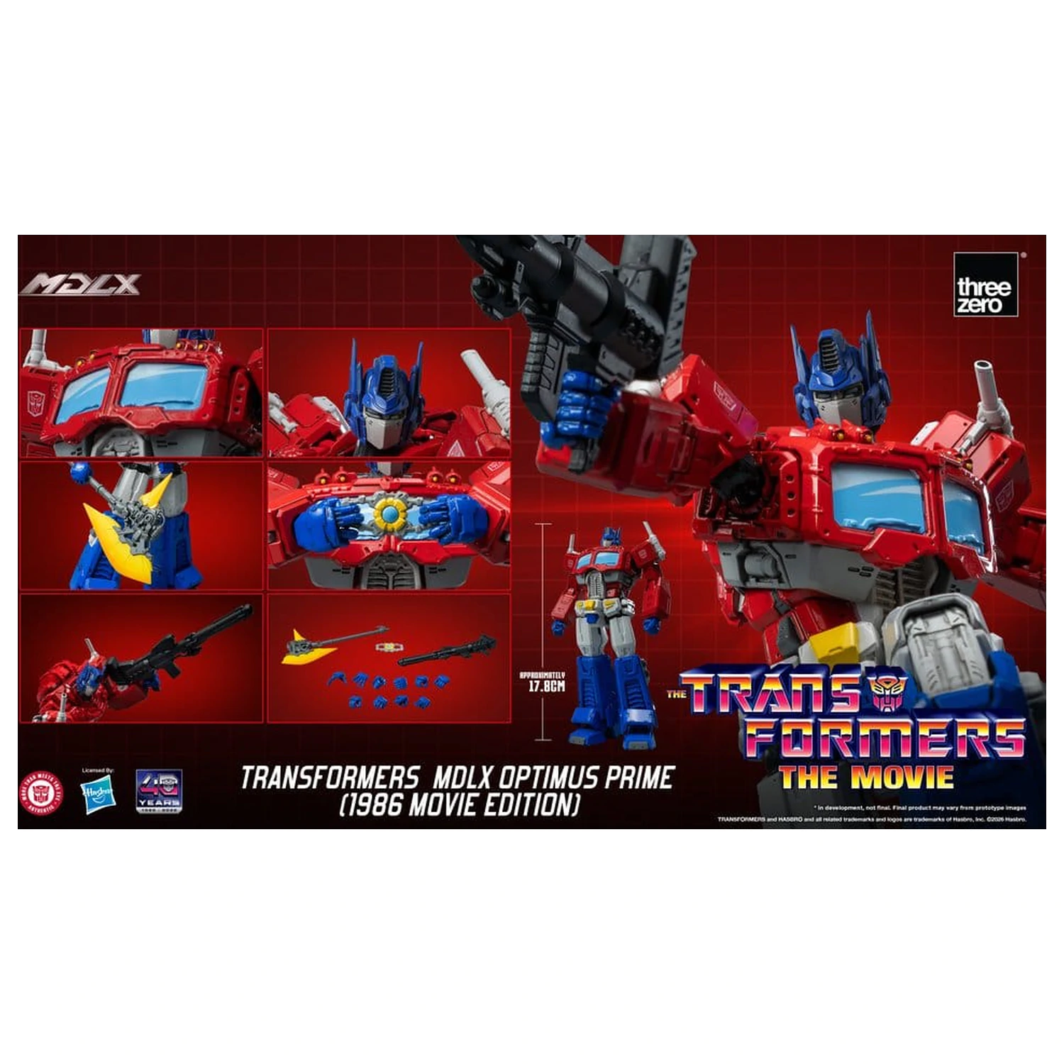 Transformers MDLX Akcijska figura Optimus Prime (1986 Movie Edition) 18 cm fotografija izdelka