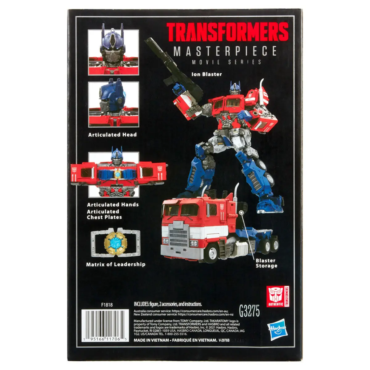 Transformers Move Masterpiece Bumblebee Optimus Prime 27 cm fotografija izdelka